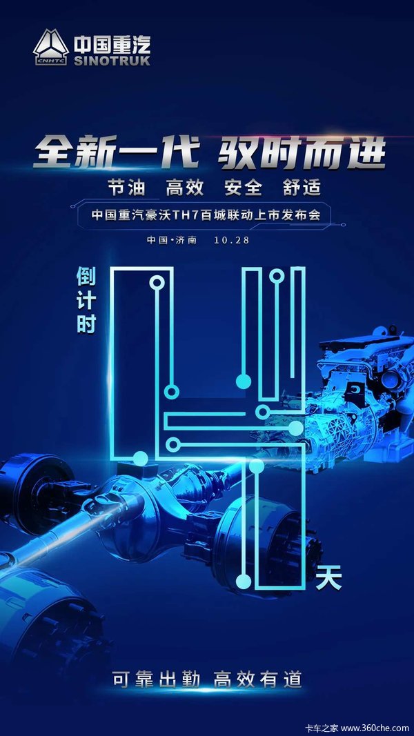 中国重汽全新一代豪沃T7H 驭时而进