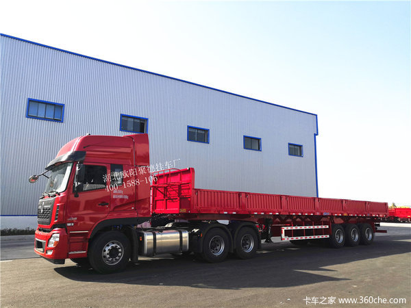 13米侧翻自卸半挂车成功交付襄阳胡总