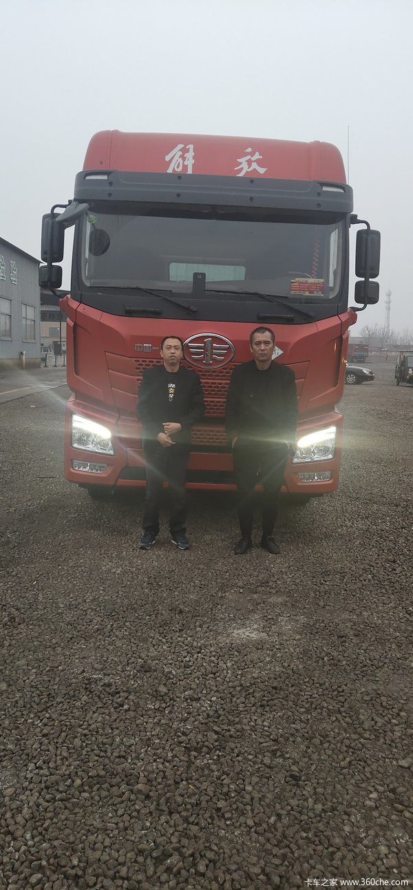 恭喜安景昌师傅 喜提解放JH6 牵引车