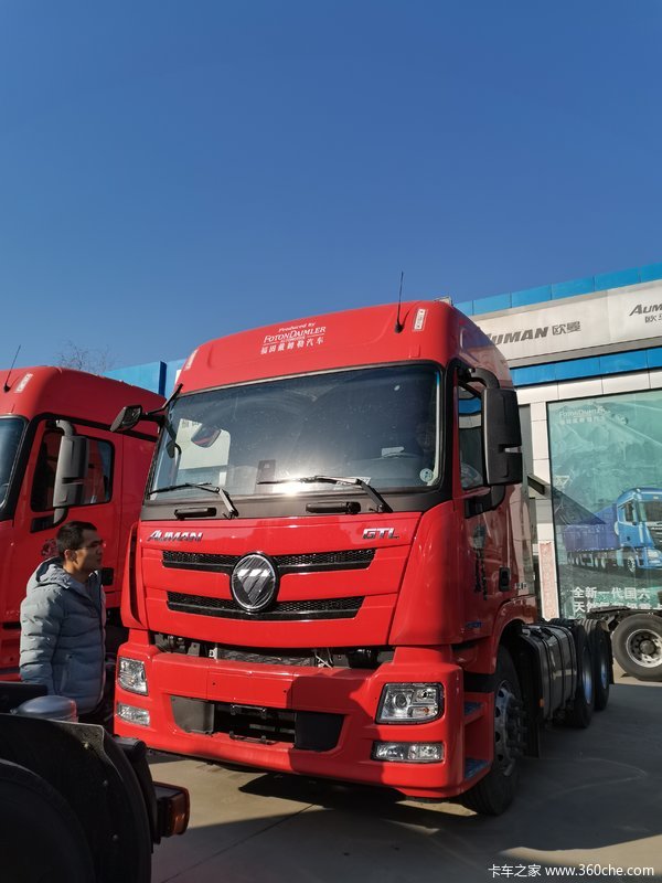 欧曼GTL400质享版 京东红 牵引车新车到店 欢迎到店垂询