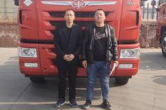 恭喜王师傅 喜提爱车 悍 V 牵引车