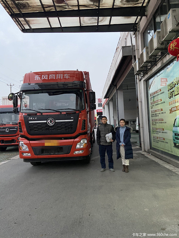 恭喜苏州王老板 喜提东风天锦 载货车一辆