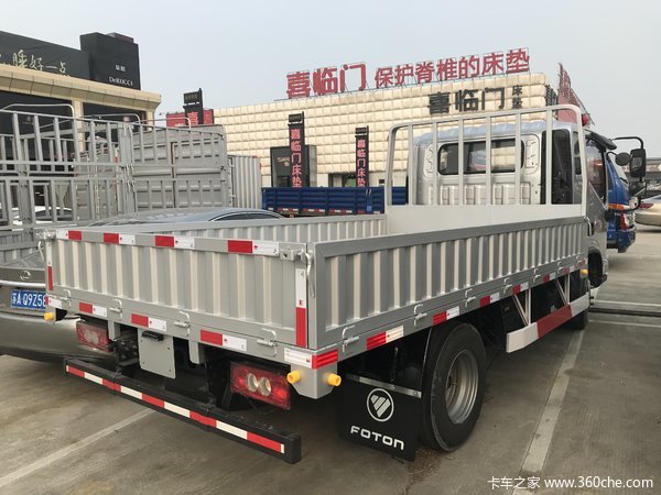 福田奥铃排半平板运输车,490发动机,115马力,万里扬变速箱