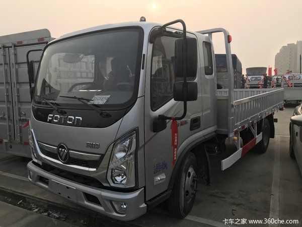 福田奥铃排半平板运输车,490发动机,115马力,万里扬变速箱