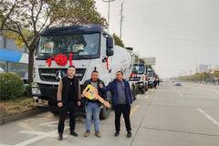 恭喜煜圆新材料 喜提北奔V3混凝土搅拌车