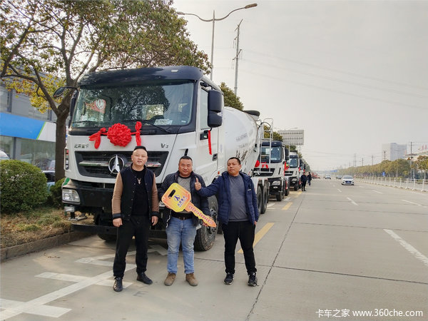 恭喜煜圆新材料 喜提北奔V3混凝土搅拌车