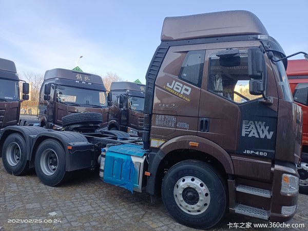 2020款驾驶室,j6p460马力质惠版危化品牵引车到货
