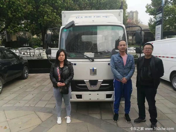 1台远程E200电动轻卡成功交付客户