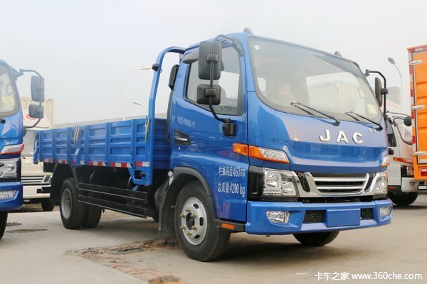 江淮 骏铃g系国六 130马力 4.2米平板自卸车