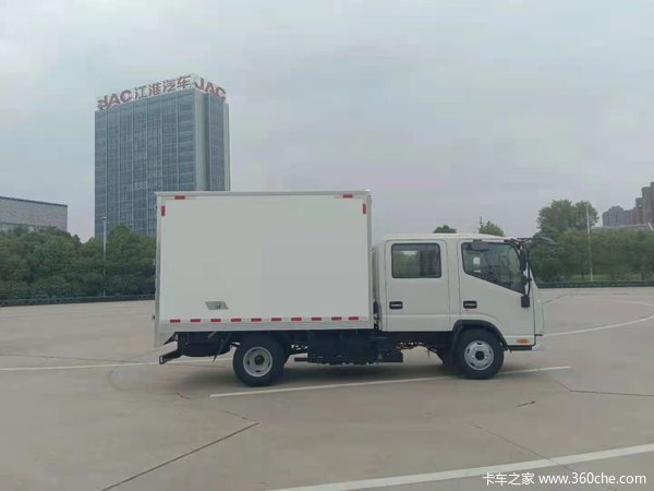 江淮新能源全国首发，新品上市！新能源双排座位5人座团餐专用车。