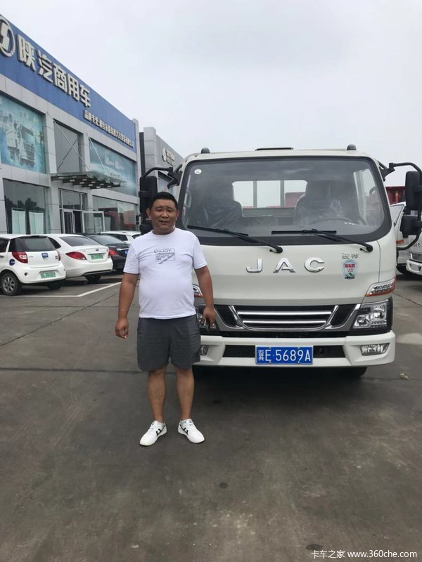 恭喜李老板 喜提骏铃V5载货车-邢台新东胜