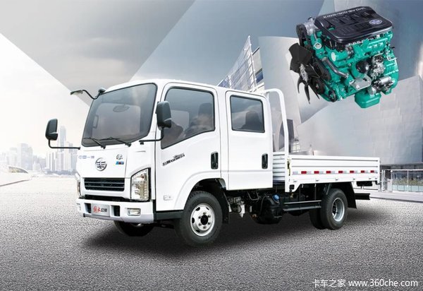 一汽红塔解放公狮s1双排国六轻卡城乡客货多面手