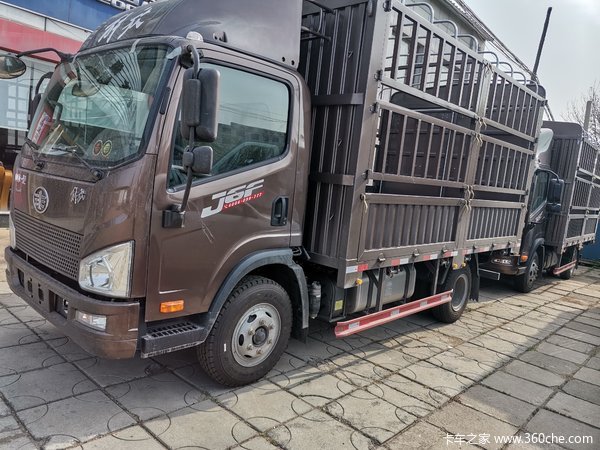 新车到店 秦皇岛市久耀J6F仓栅式运输车法士特八仅需11.9万元
