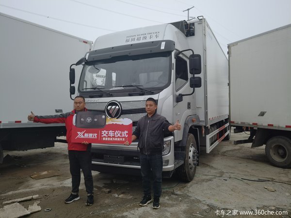 1台欧航R系载货车在濮阳安泰成功交付客户