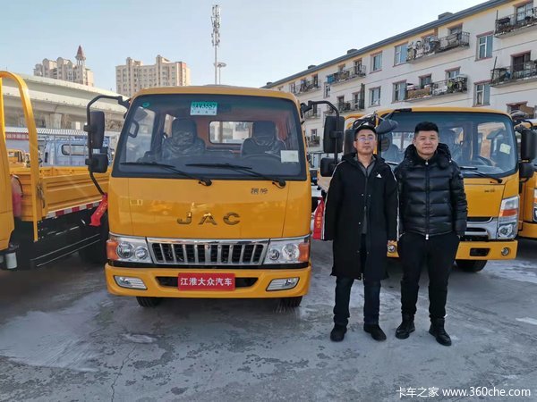 恭喜老客户国颂电力续购国六骏铃双排板车