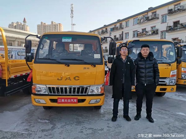 恭喜老客户国颂电力续购国六骏铃双排板车