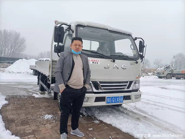 恭喜付老板 喜提爱车江淮骏铃V5载货车