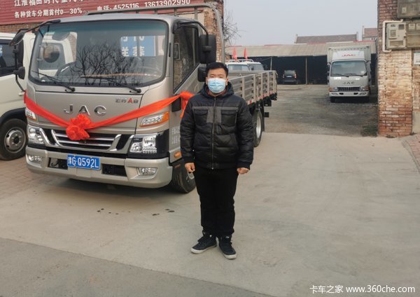 恭喜史老板 喜提爱车江淮骏铃A8载货车