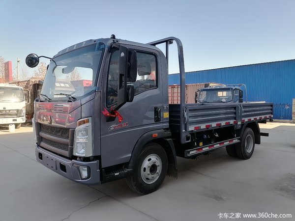 本店为您推荐中国重汽HOWO悍将130马力4.15米单排栏板轻卡