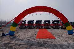 买国六，选东风，恭贺五河客户喜提六台东风天龙旗舰