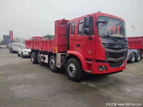 芜湖东锦江淮格尔发270马力自卸车交车活动