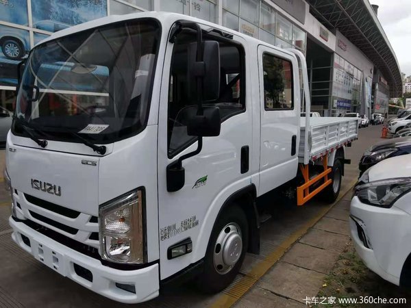 江西五十铃翼放EC5双排栏板车,工地桥隧小帮手,3月钜惠0.7万