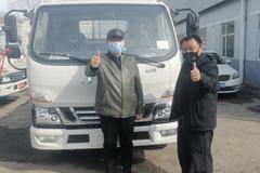 恭喜：乌鲁木齐曹经理喜购江淮骏铃V6栏板车