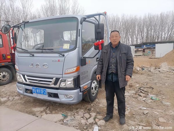 恭喜杨老板 喜提爱车江淮骏铃V6载货车