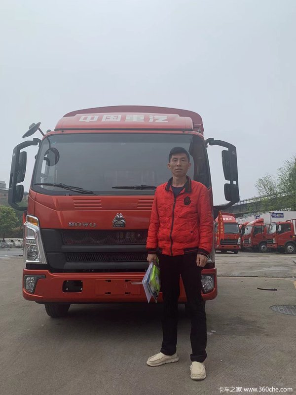 恭喜杨老板 喜提悍将国六潍柴160马力仓栅式运输车!!!