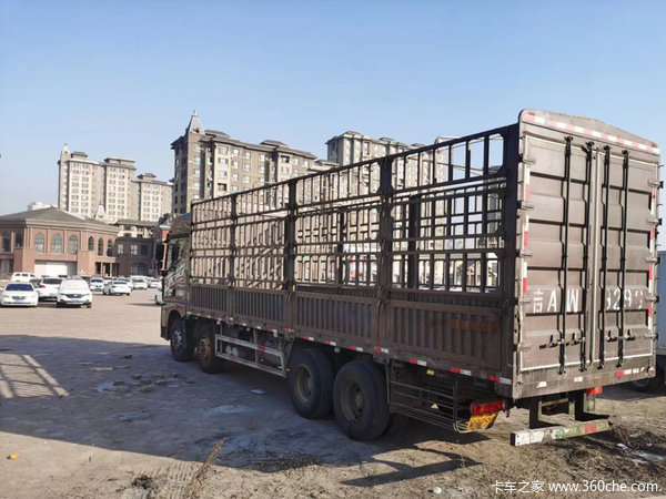 贷款回收解放JH6 500马力仓栅式运输车，低价出售