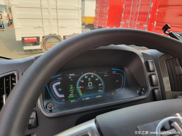 解放 J6F4.5T 4.2米单排纯电动仓栅式轻卡19.3万