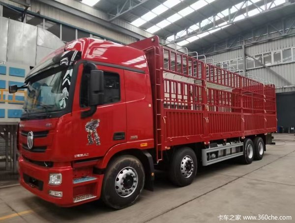 欧曼GTL-E 8*4仓栏热销中，优惠1万