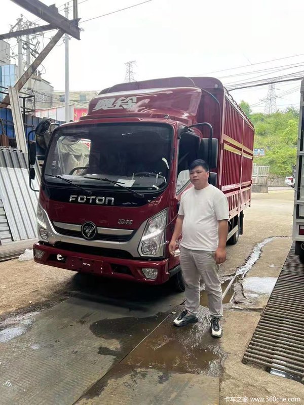 恭喜魏老板喜提奥铃捷运,车门一关,一路平安