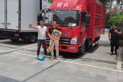 恭喜陈哥 喜提虎V载货车 从此马达一响 黄金万两