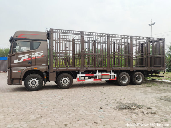解放JH6 460马力9米车畜禽运输车，整车出售