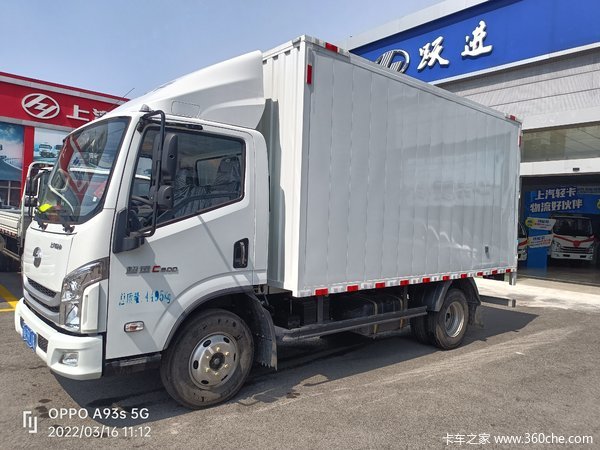 上汽轻卡超越C300云内150马力厢式车最低售价9.38万起!