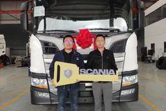 恭喜陈先生 喜提斯堪尼亚 G系列牵引车