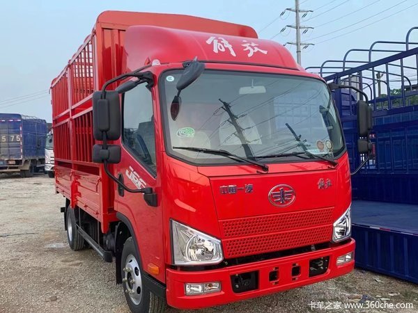 本店为您推荐 解放 J6F 170马力 3.78米排半仓栅式轻卡