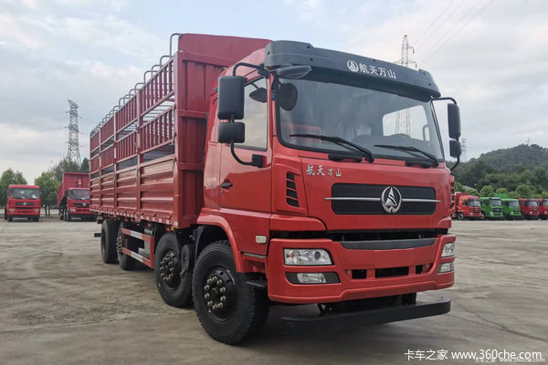 航天万山 WS 270马力 8X2 9.6米仓栅式载货车优惠促销