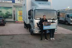 1台欧马可S1冷藏车在濮阳安泰成功交付客户