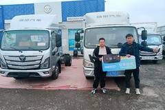 1台欧马可S1载货车在濮阳安泰成功交付客户