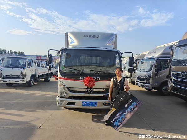 马达一响黄金万两，恭喜李老板 喜提奥铃捷运载货车