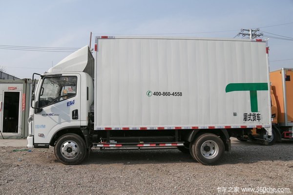 上汽跃进 超越EC300 4.5T 4.15米单排纯电动厢式轻卡