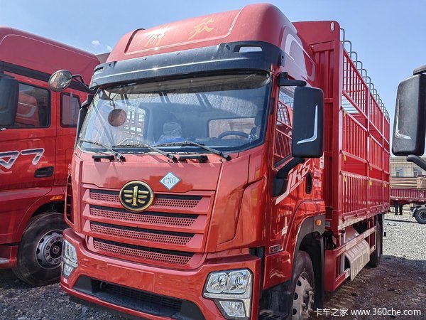 昌吉联强解放JK66.8米高栏载货车 国六现车 本月优惠促销