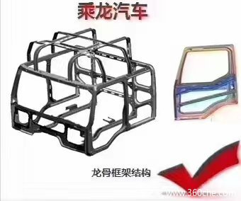 龙骨骨架驾驶室，安全可靠！配置王牌动力—玉柴发动机动力强劲更省油