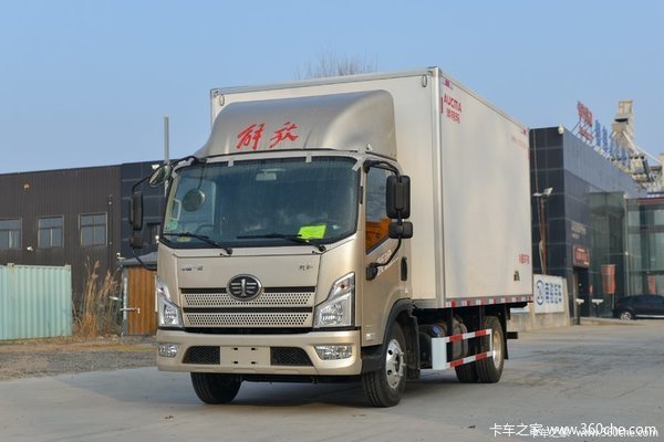 解放 领途 160马力 4X2 4.13米冷藏车，优惠10000