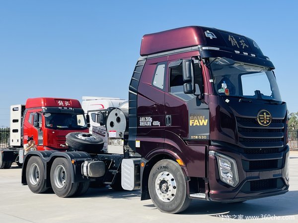 昌吉联强解放J6V530LNG牵引车 国六现车 本月优惠多多