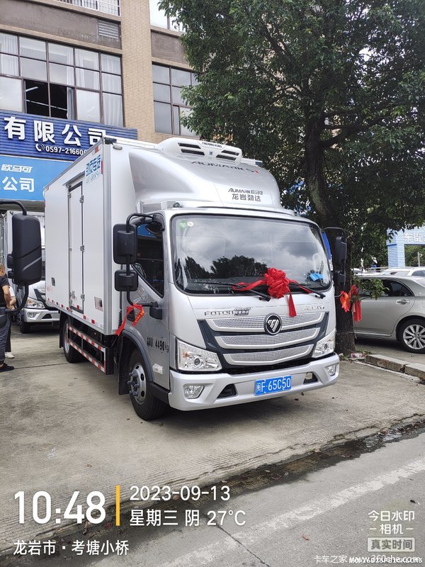 恭喜龙岩睿涵农业发展有限公司 喜提欧马可1系冷藏车