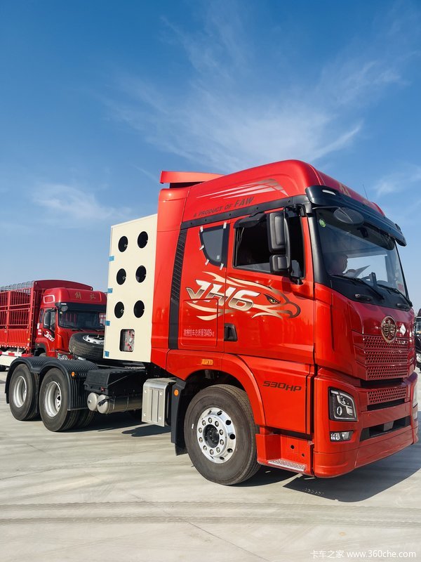 昌吉联强解放JH6 530CNG牵引车 国六现车 本月优惠多多