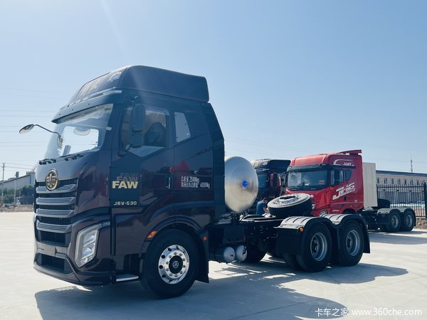 昌吉联强解放J6V530LNG牵引车 国六现车 本月优惠多多